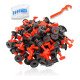  Tile Leveling System,1/16 Inch Tile Spacers with Wrenches, Reusable Floor and Wall Tile Leveling Kit 50PCS